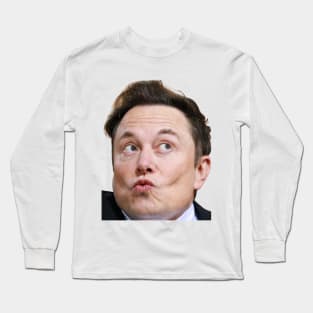 Elon Musk Whoopsie Face Long Sleeve T-Shirt